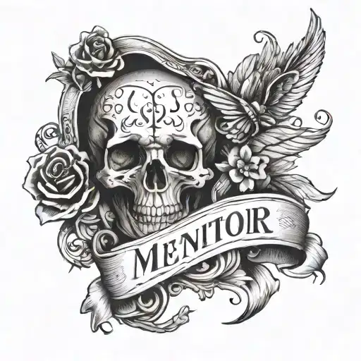 Lettering Memento Mori Written