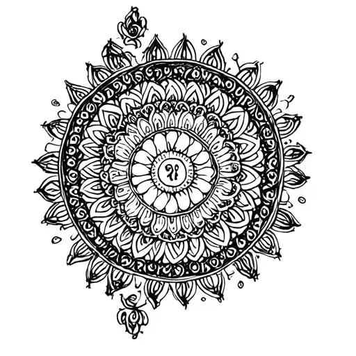 You Become What You Believe In Sanskrit With Mandala In Background