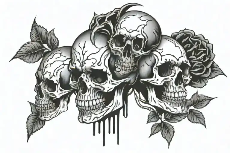 Skull And Blood