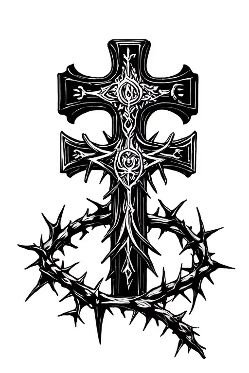 The Cross And Crown Of Thorns