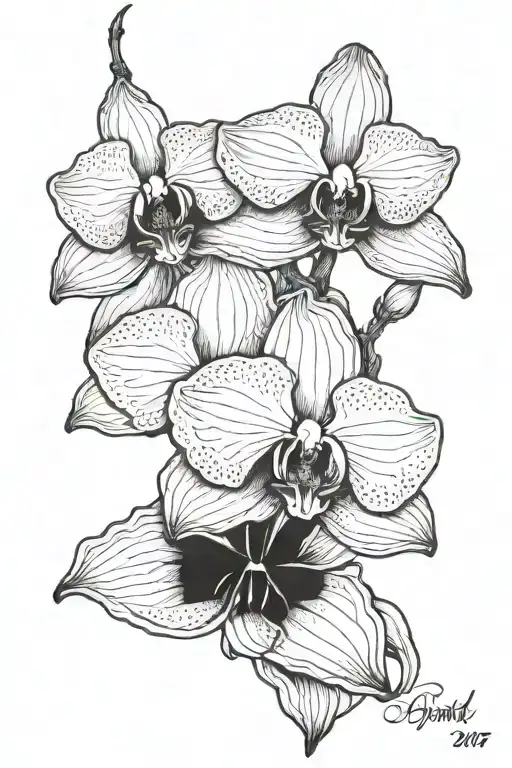 Tribute To My Grandmas Death Her Favorite Flower Was An Orchid And Her Death Date Was 2024 April 15