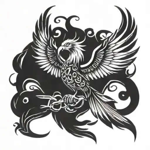 Phoenix With Wings