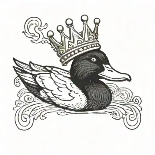 Duck Wearing A Crown