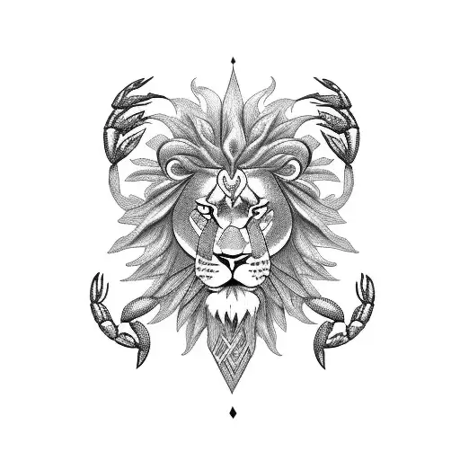 Crab And Lion Together