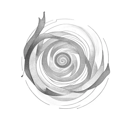 Two Spirals Reflective Pool Of Water