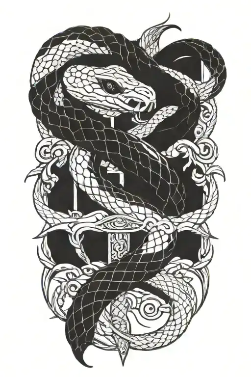 Snake With A Sword