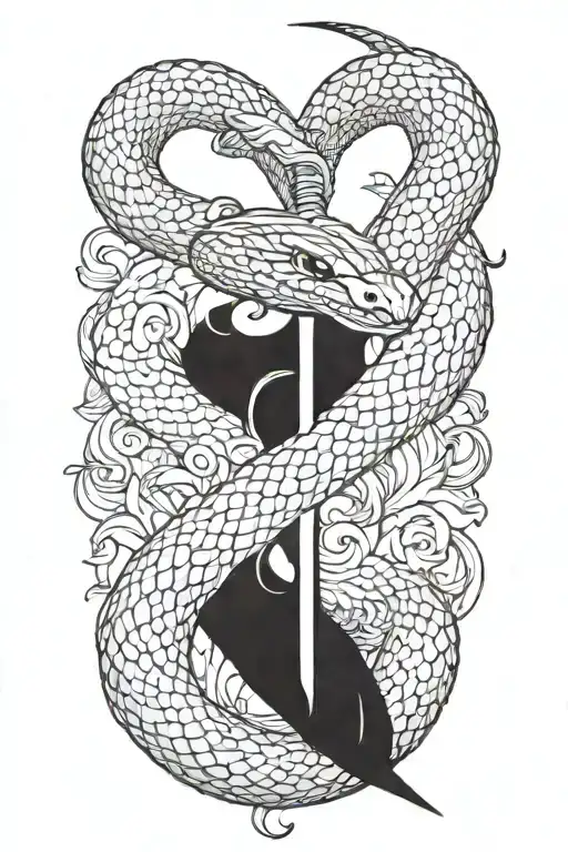Snake With A Sword