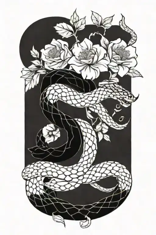 Snake With Flower