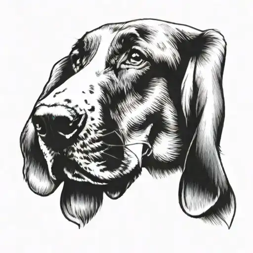 Realstic Basset Hound Dog In Black