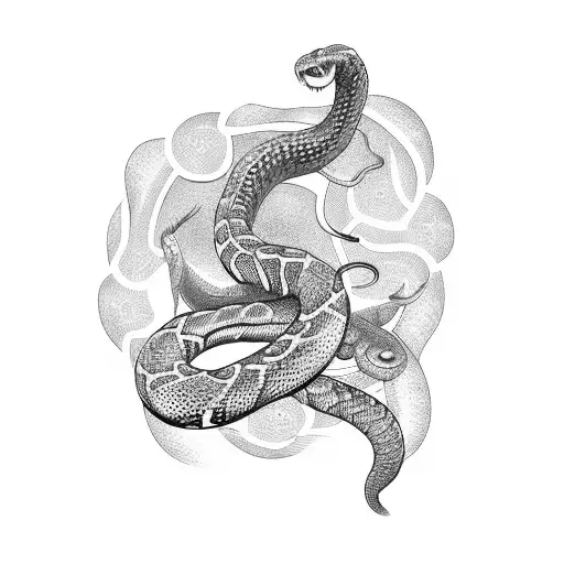 Circular Snake Eating Tail