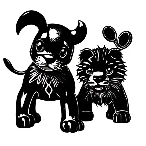 Incorporate Alisa And Leo's Favorite Toys Into A Playful And Whimsical Tattoo Design