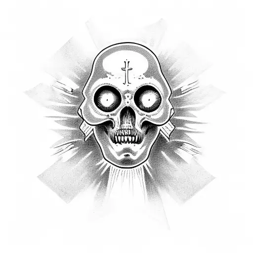 Face Jesus Zombie Dark