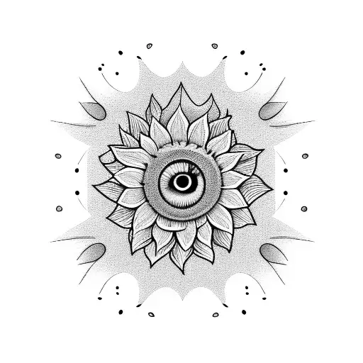 Sunflowers Camp With Moon