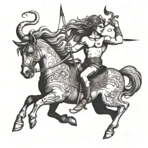 Sagittarius Centaur Shooting Arrow