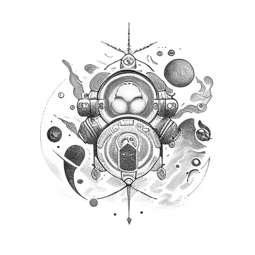 Mix Of Outer Space And Sea