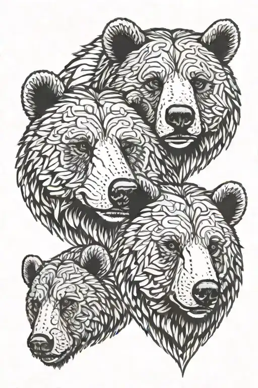 Three Bear Faces