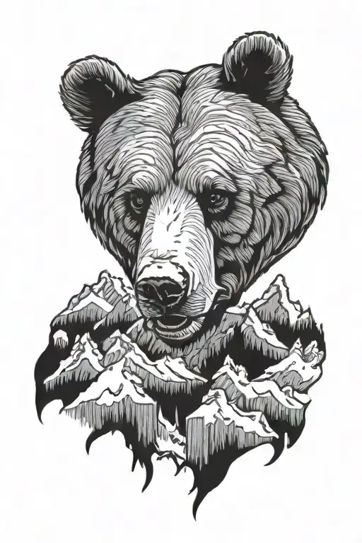 Grizzly Bear Head