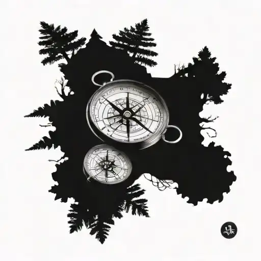 Compass And Trees