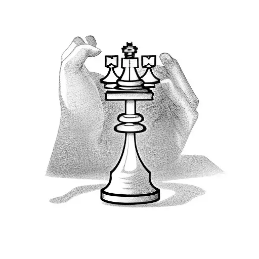 Hand Holding Chess Piece