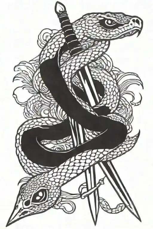 Snake Wrapping Sword