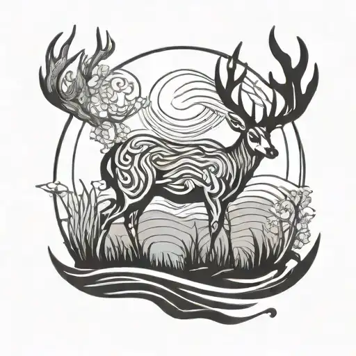 Deer Pond Moonlight Ripples