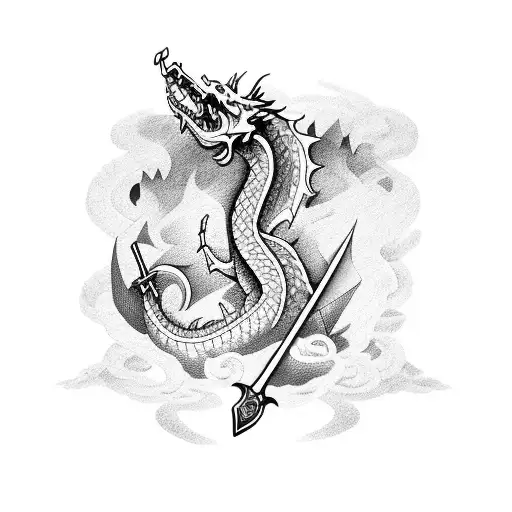 Sword With A Dragon's Stamp