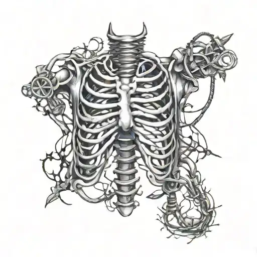 Barbwire Rib Cage