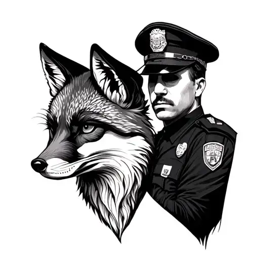 Fox And Police Man