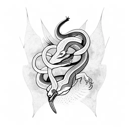 Snake Attacked By Eagle