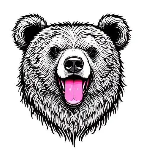 Tribul's Pink Bear Head