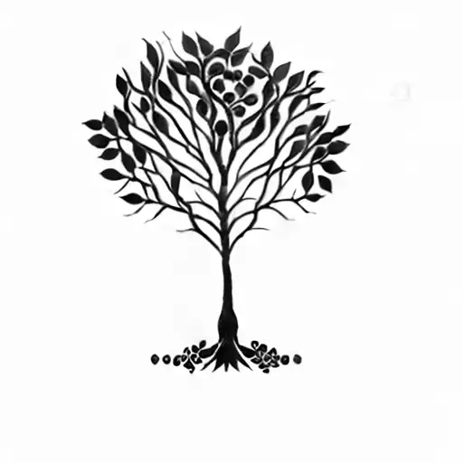 A Tree With Berries On It