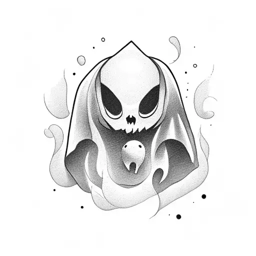 Melancholic Cartoon Ghost
