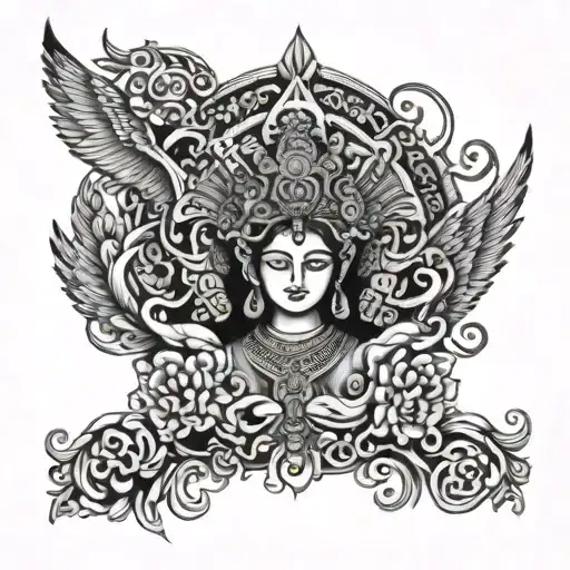 Caravan Bali Temple Angel Black