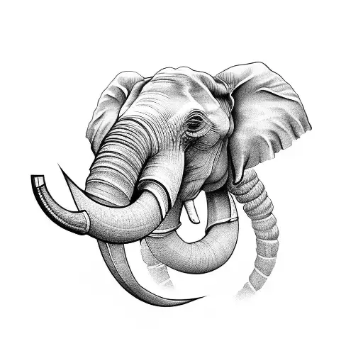 A War Elephant Head