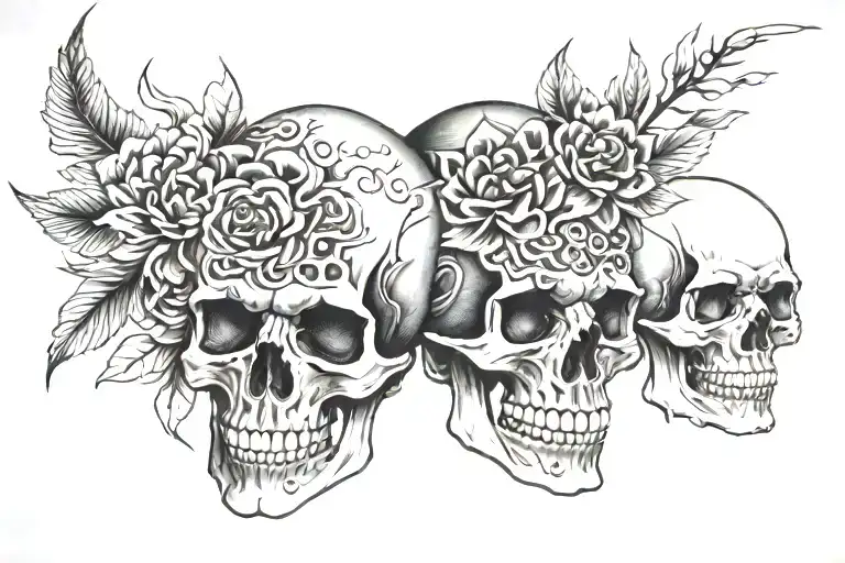 Japanese Skull Soft Shading