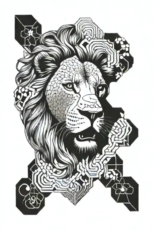 Honey Comb With Lion