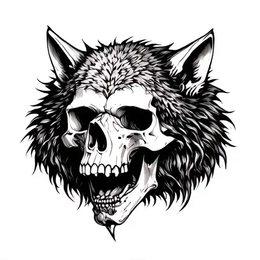 Corbeal Skull Catch With Wolf