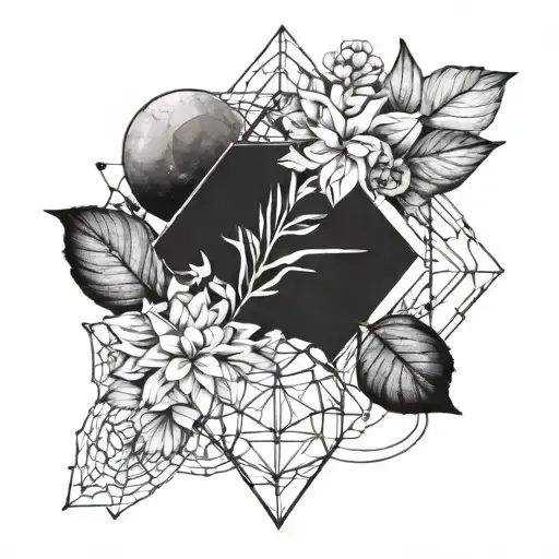 Stem And Geometry Calm Nature