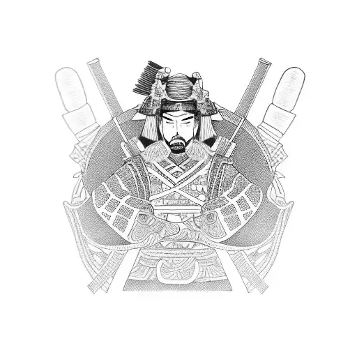 Samurai Wearing Kimono