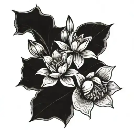 Morning Glory Water Lily And Narcissus Flower Bouquet