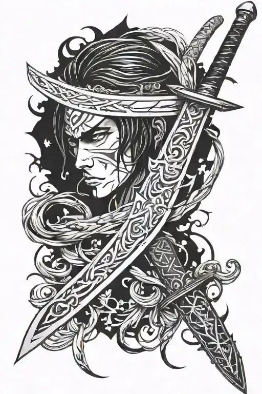 Corvo E Katana Sword