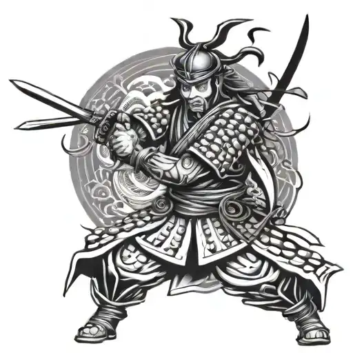 Japanese Tattoo Samurai Warrior