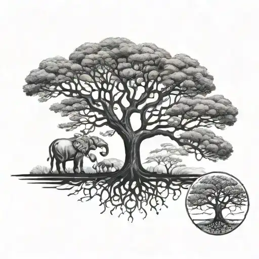 Tree Of Life In Africa Continent