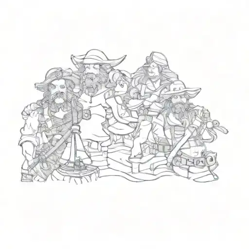 A Group Of Pirates