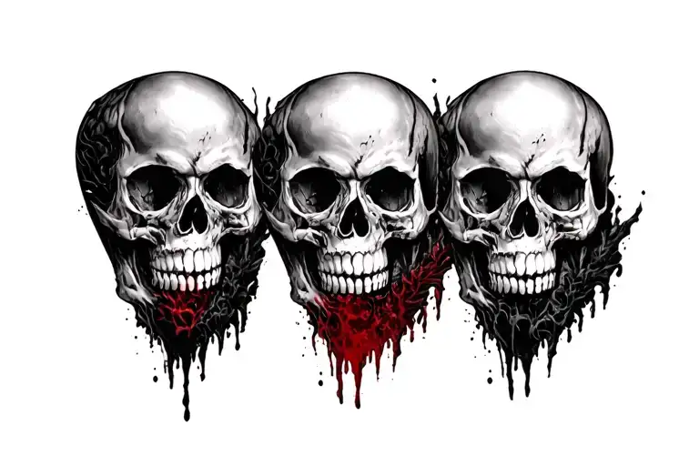 Skull Who Has Blood