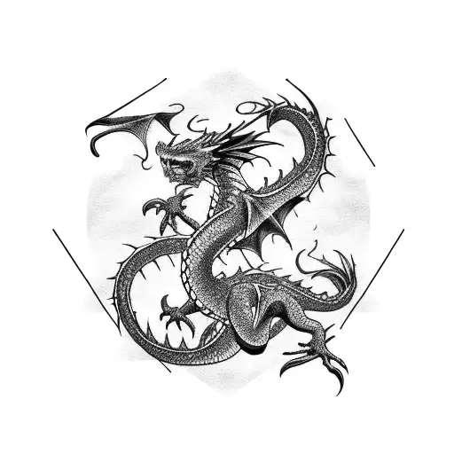 Blackout Sleeve Dragon