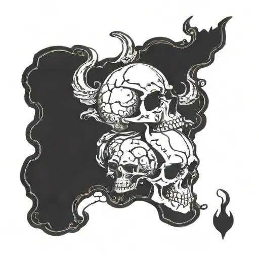 Skulls Representing Dark Periods