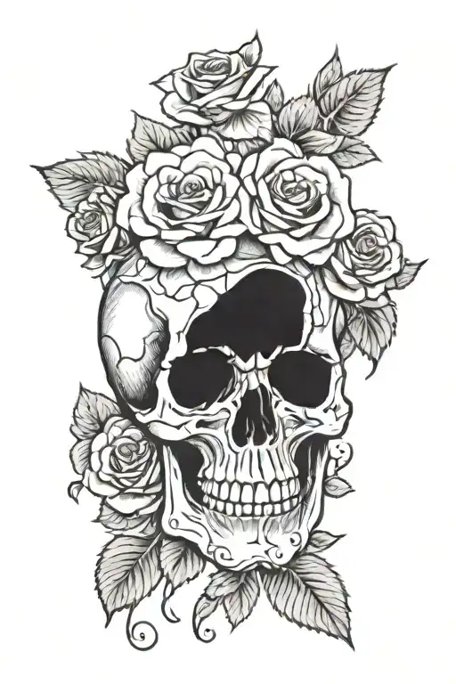 Skull And Roses