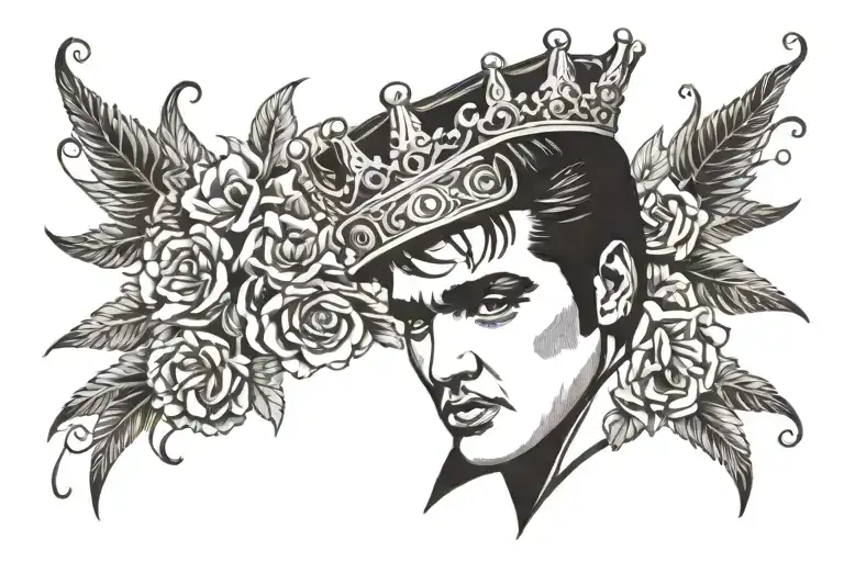 Elvis With A Crown
