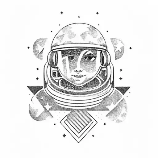 Astronaut Pilling Stars